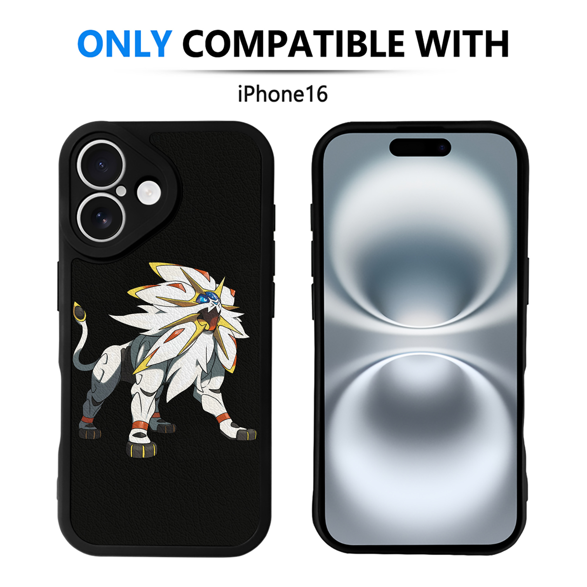 （画像用） ポケットモンスター Pokémon 【iPhone 16シリーズ対応】シリコンスマホケース（レザー調） 材質：シリコン